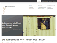 Tablet Screenshot of deruimtemaker.nl